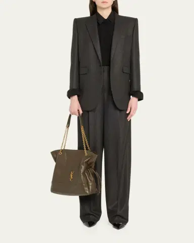 Saint Laurent Jamie 4.3 Medium Shopping Tote Bag in Quilted Leather | Thumbnail 5