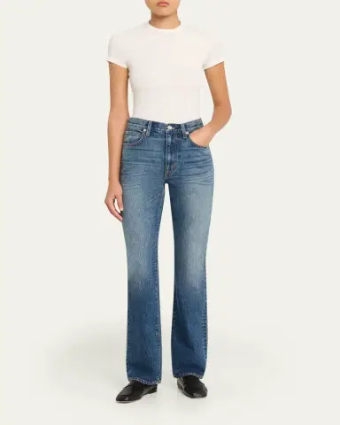 SLVRLAKE Jade High-Rise Slim Bootcut Jeans | Thumbnail 2