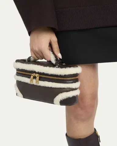 Bottega Veneta Bang Bang Shearling Vanity Top-Handle Bag | Thumbnail 2 Bottega Veneta Bang Bang Shearling Vanity Top-Handle Bag | Thumbnail 2