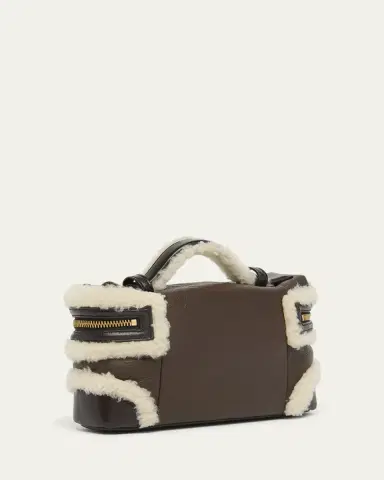 Bottega Veneta Bang Bang Shearling Vanity Top-Handle Bag | Thumbnail 3 Bottega Veneta Bang Bang Shearling Vanity Top-Handle Bag | Thumbnail 3