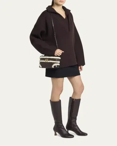 Bottega Veneta Bang Bang Shearling Vanity Top-Handle Bag | Thumbnail 5 Bottega Veneta Bang Bang Shearling Vanity Top-Handle Bag | Thumbnail 5