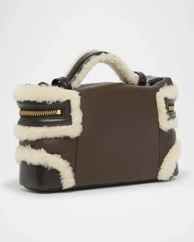 Bottega Veneta Bang Bang Shearling Vanity Top-Handle Bag | Thumbnail 7 Bottega Veneta Bang Bang Shearling Vanity Top-Handle Bag | Thumbnail 7