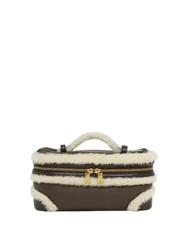 Bottega Veneta Bang Bang Shearling Vanity Top-Handle Bag | Thumbnail 1 Bottega Veneta Bang Bang Shearling Vanity Top-Handle Bag | Thumbnail 1