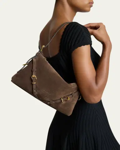 Givenchy Mini Voyou Suede Shoulder Bag | Thumbnail 2 Givenchy Mini Voyou Suede Shoulder Bag | Thumbnail 2