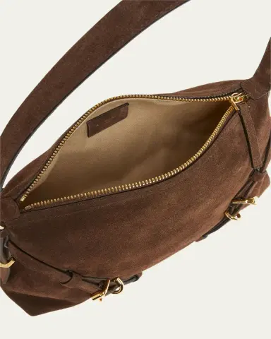 Givenchy Mini Voyou Suede Shoulder Bag | Thumbnail 4 Givenchy Mini Voyou Suede Shoulder Bag | Thumbnail 4