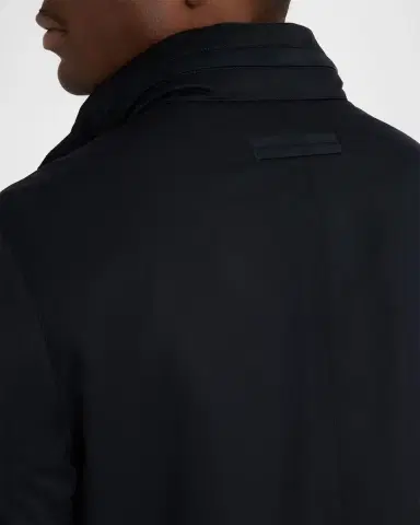 Zegna Men's Technical Full-Zip Car Coat | Thumbnail 4 Zegna Men's Technical Full-Zip Car Coat | Thumbnail 4