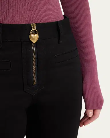 Chloé Denim Split-Cuff Flare Trousers | Thumbnail 5 Chloé Denim Split-Cuff Flare Trousers | Thumbnail 5