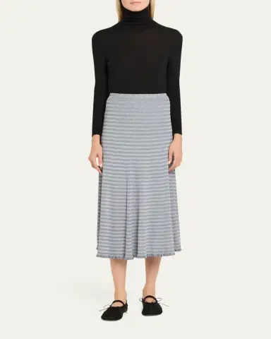 Proenza Schouler White Label Stina Geometric Knit Midi Skirt | Thumbnail 2