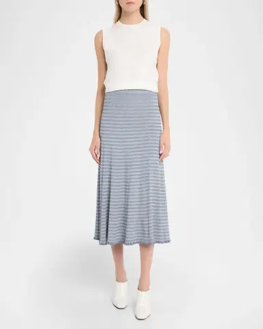Proenza Schouler White Label Stina Geometric Knit Midi Skirt | Thumbnail 8