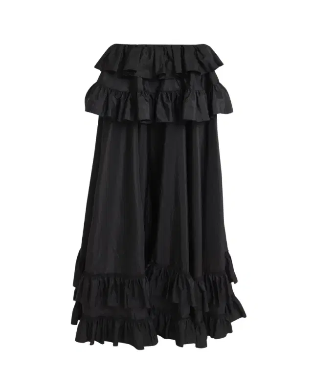 Chloe Ruffled Silk Maxi Skirt