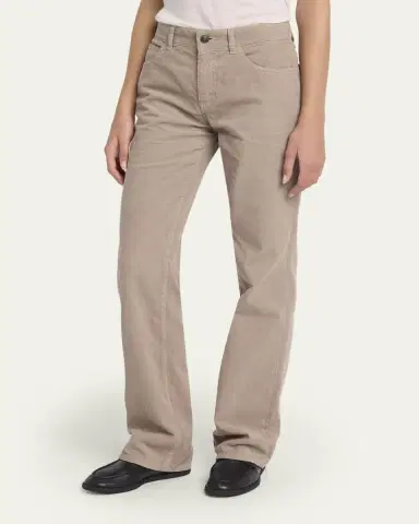 THE ROW Carlyl Corduroy Straight-Leg Pants | Thumbnail 4