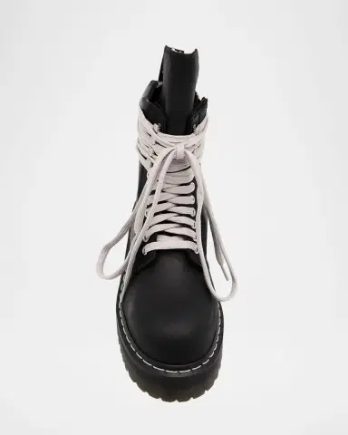 Rick Owens x Dr. Martens Quad Sole Steel Toe Leather Ankle Boots | Thumbnail 6 Rick Owens x Dr. Martens Quad Sole Steel Toe Leather Ankle Boots | Thumbnail 6