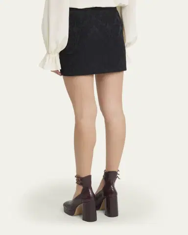 Chloé Ornamental Jacquard Mini Skirt | Thumbnail 3 Chloé Ornamental Jacquard Mini Skirt | Thumbnail 3