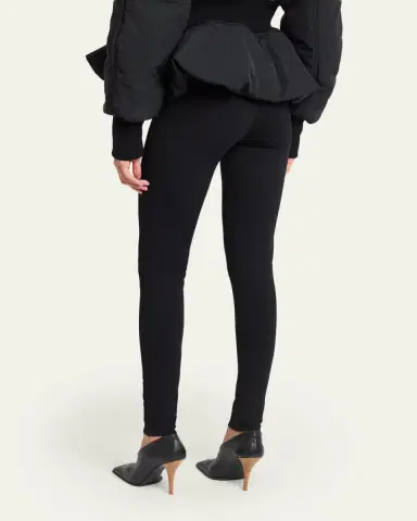 Alaïa High-Rise Rib Yoke Leggings | Thumbnail 3