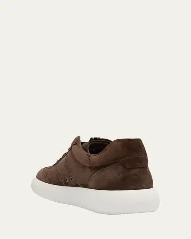 Brioni Men's New Cassette Suede Low-Top Sneakers | Thumbnail 2