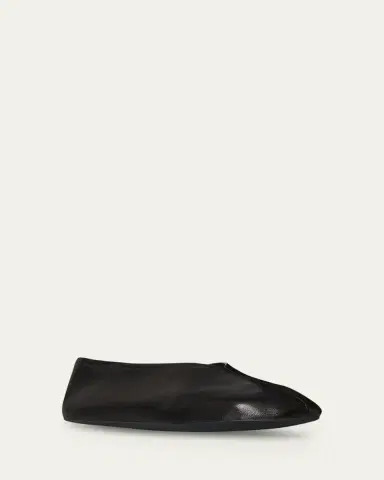 The Row Stella Leather Slippers | Thumbnail 2 The Row Stella Leather Slippers | Thumbnail 2