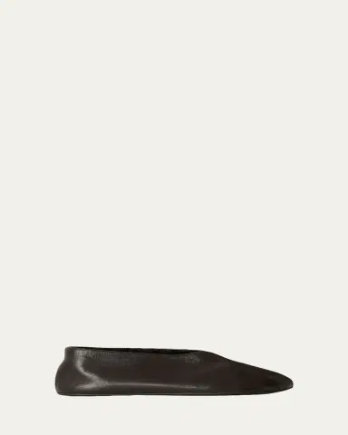 The Row Stella Leather Slippers | Thumbnail 3 The Row Stella Leather Slippers | Thumbnail 3