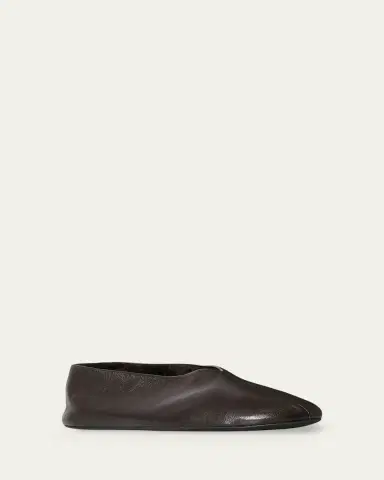 The Row Stella Leather Slippers | Thumbnail 4 The Row Stella Leather Slippers | Thumbnail 4