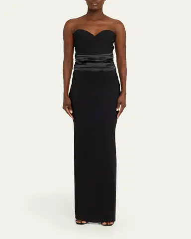 Chiara Boni La Petite Robe Veneta Strapless Sweetheart Column Gown | Thumbnail 2