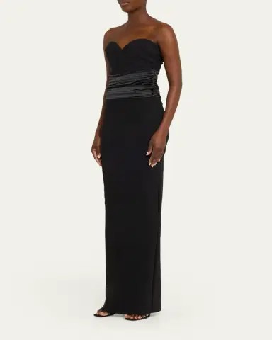 Chiara Boni La Petite Robe Veneta Strapless Sweetheart Column Gown | Thumbnail 4