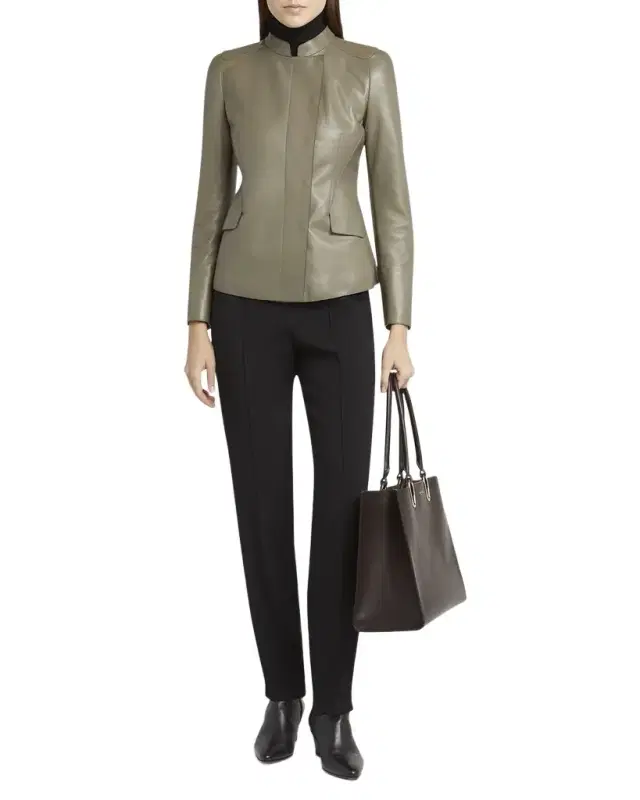 Fitted Nappa Leather Jacket