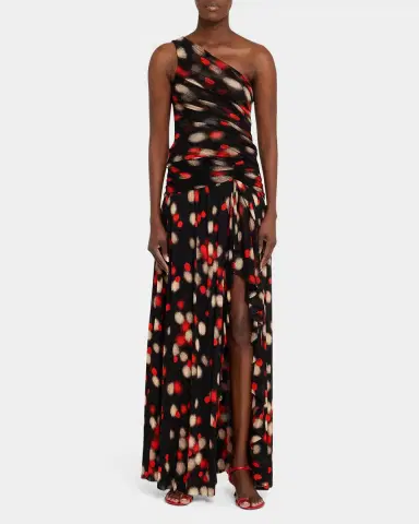 Diane von Furstenberg Nathalie Draped Dot-Print Mesh Maxi Skirt | Thumbnail 6 Diane von Furstenberg Nathalie Draped Dot-Print Mesh Maxi Skirt | Thumbnail 6