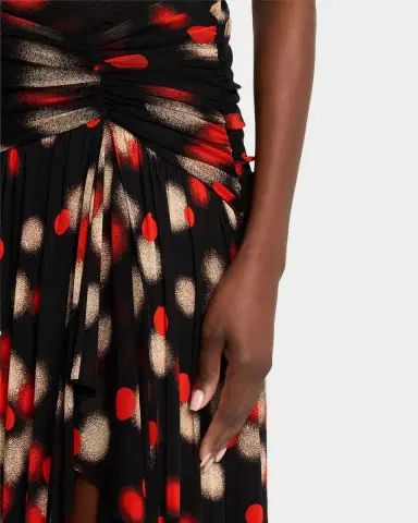 Diane von Furstenberg Nathalie Draped Dot-Print Mesh Maxi Skirt | Thumbnail 9 Diane von Furstenberg Nathalie Draped Dot-Print Mesh Maxi Skirt | Thumbnail 9