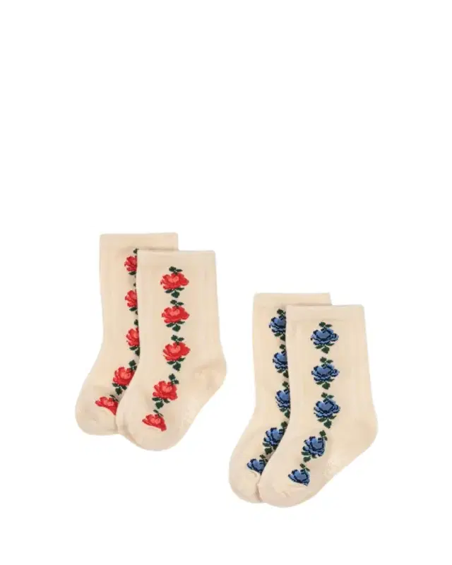 Kid's 2-Pack Fine Jacquard Socks