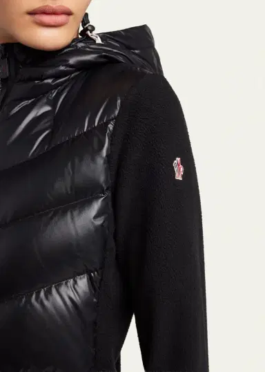 Moncler Grenoble Padded Down Zip-Up Hoodie Cardigan | Thumbnail 5 Moncler Grenoble Padded Down Zip-Up Hoodie Cardigan | Thumbnail 5
