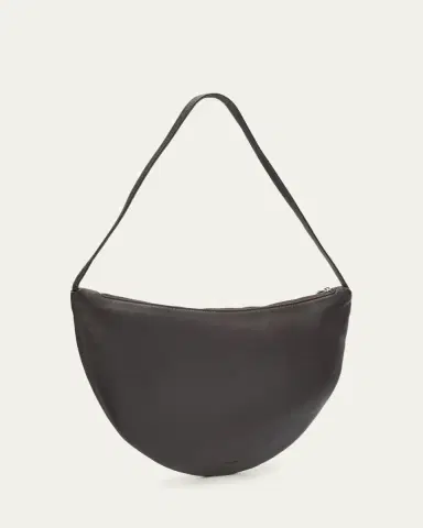 The Row Izzy Small Crescent Shoulder Bag in Leather | Thumbnail 3 The Row Izzy Small Crescent Shoulder Bag in Leather | Thumbnail 3