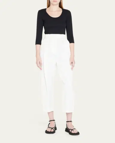 Majestic Filatures Soft Touch 3/4-Sleeve Scoop-Neck Tee | Thumbnail 2