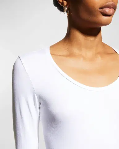 Majestic Filatures Soft Touch 3/4-Sleeve Scoop-Neck Tee | Thumbnail 15