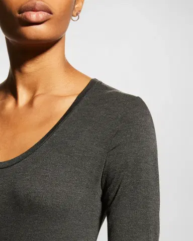 Majestic Filatures Soft Touch 3/4-Sleeve Scoop-Neck Tee | Thumbnail 19