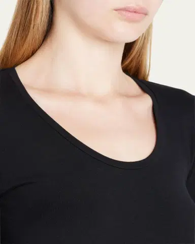 Majestic Filatures Soft Touch 3/4-Sleeve Scoop-Neck Tee | Thumbnail 5