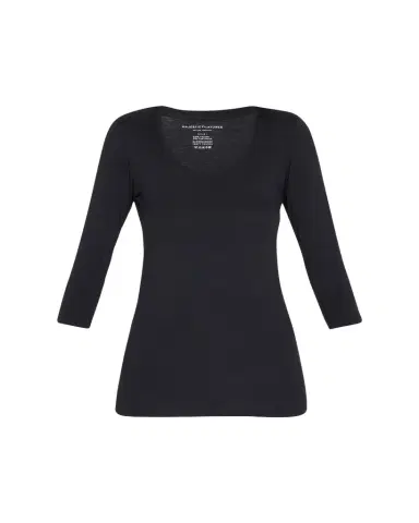 Majestic Filatures Soft Touch 3/4-Sleeve Scoop-Neck Tee | Thumbnail 1