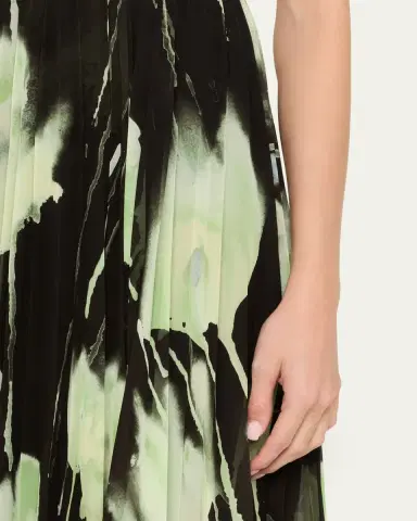 Jason Wu Collection Pleated Watercolor-Print Midi Dress | Thumbnail 5 Jason Wu Collection Pleated Watercolor-Print Midi Dress | Thumbnail 5