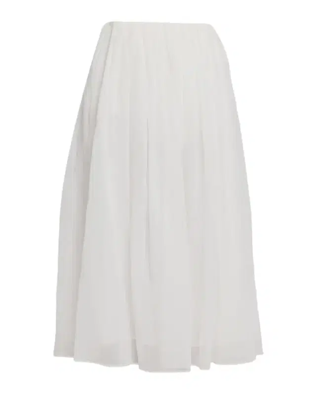 Brunello Cucinelli Cotton Organza Pull-On Midi Skirt