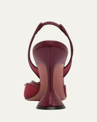 Amina Muaddi 95mm Begum Mesh Crystal Slingback Pumps | Thumbnail 4 Amina Muaddi 95mm Begum Mesh Crystal Slingback Pumps | Thumbnail 4