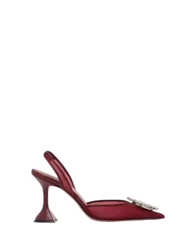 Amina Muaddi 95mm Begum Mesh Crystal Slingback Pumps | Thumbnail 1 Amina Muaddi 95mm Begum Mesh Crystal Slingback Pumps | Thumbnail 1