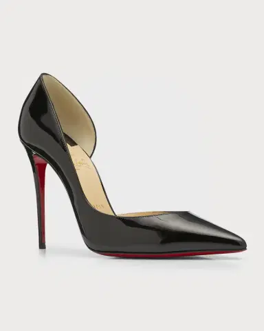 Christian Louboutin 100mm Iriza Patent Open-Side Pumps | Thumbnail 2
