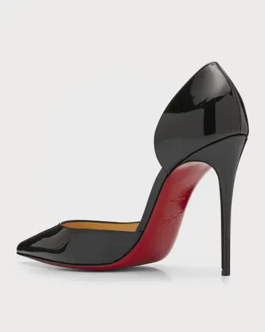 Christian Louboutin 100mm Iriza Patent Open-Side Pumps | Thumbnail 3