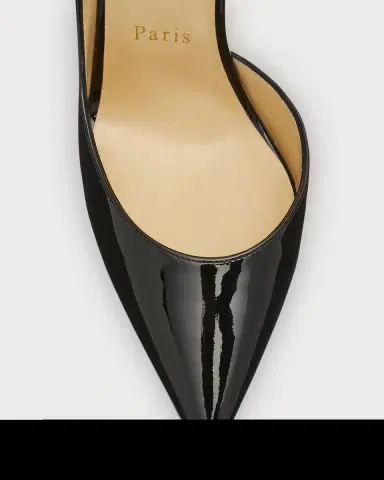 Christian Louboutin 100mm Iriza Patent Open-Side Pumps | Thumbnail 6