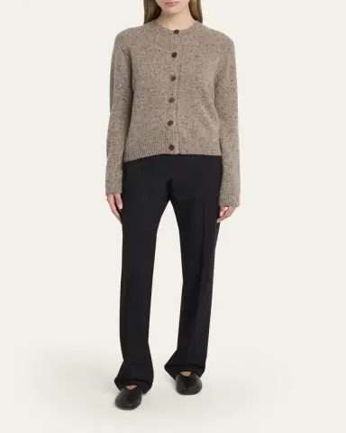 THE ROW Mauino Cashmere Crewneck Cardigan | Thumbnail 7