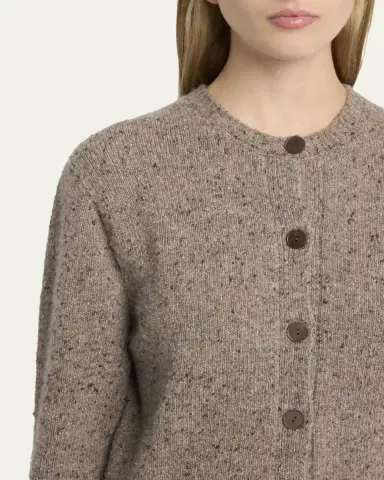 THE ROW Mauino Cashmere Crewneck Cardigan | Thumbnail 10