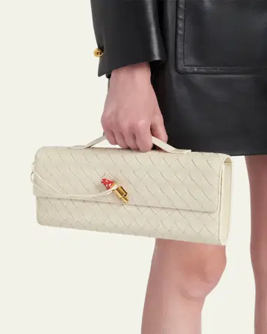 Bottega Veneta Andiamo Leather Clutch Bag | Thumbnail 2 Bottega Veneta Andiamo Leather Clutch Bag | Thumbnail 2