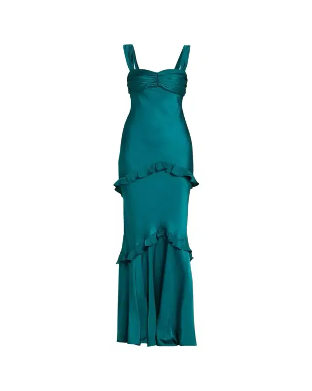 Selma Sleeveless Satin Dress
