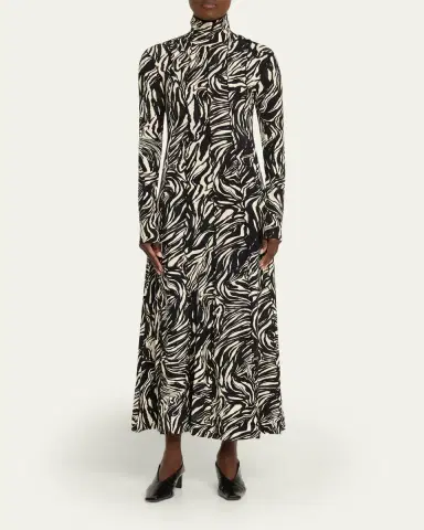 Proenza Schouler White Label Mabel Jersey Turtleneck Dress | Thumbnail 2 Proenza Schouler White Label Mabel Jersey Turtleneck Dress | Thumbnail 2