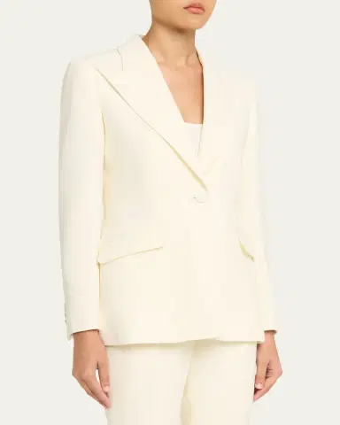 Gabriela Hearst Leiva Single-Breasted Wool Blazer | Thumbnail 4 Gabriela Hearst Leiva Single-Breasted Wool Blazer | Thumbnail 4