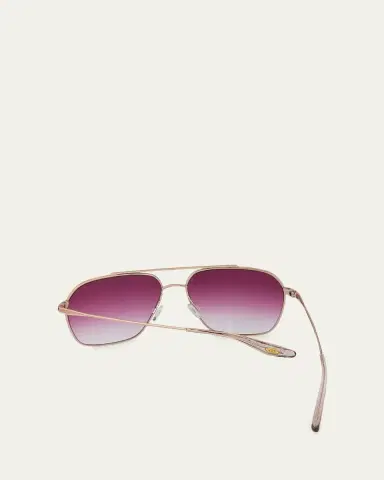 BARTON PERREIRA Rizzo 60mm Aviator Titanium Sunglasses | Thumbnail 3 BARTON PERREIRA Rizzo 60mm Aviator Titanium Sunglasses | Thumbnail 3