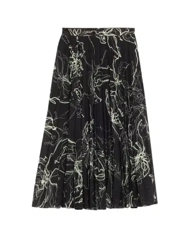 Jason Wu Collection Pleated Floral-Print Chiffon Midi Skirt | Thumbnail 1 Jason Wu Collection Pleated Floral-Print Chiffon Midi Skirt | Thumbnail 1